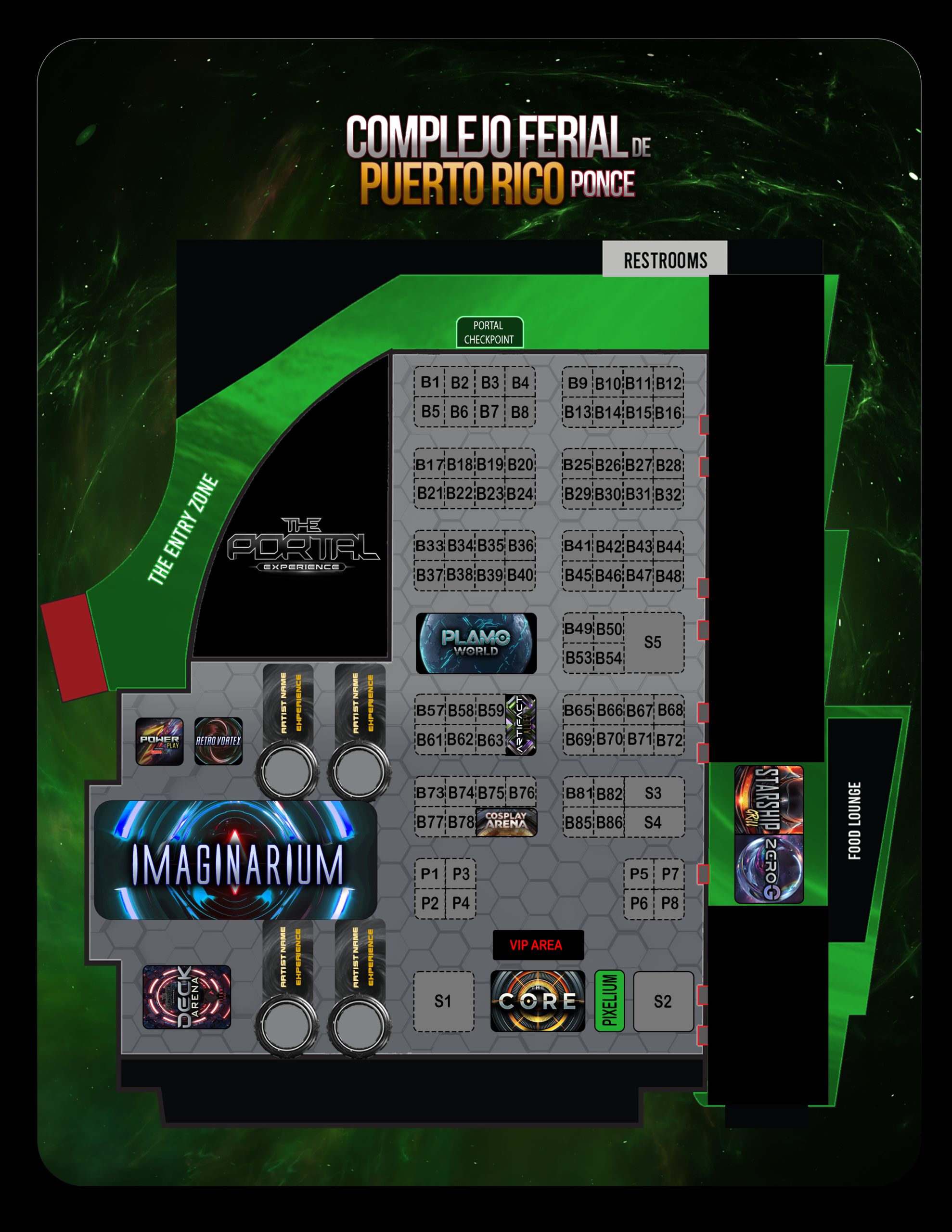 Mapa del evento The Portal Experience
