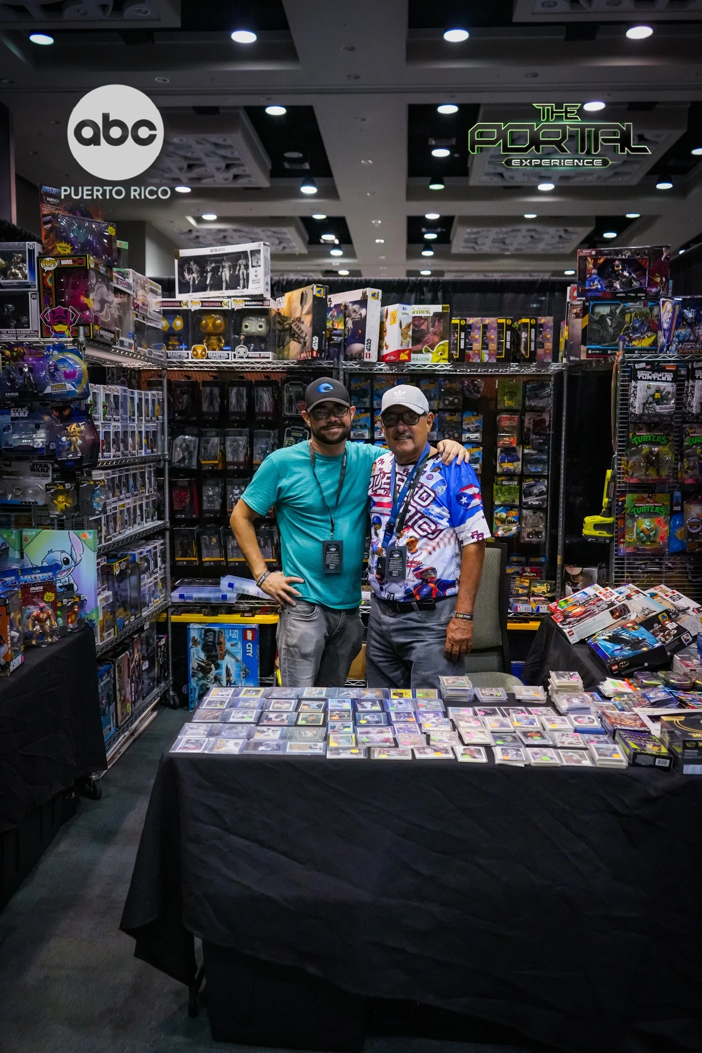 Exhibidores dentro del evento